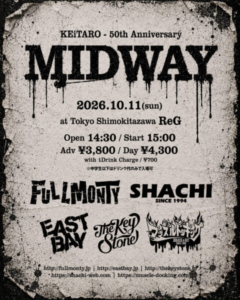 20261011下北沢 KEiTARO – 50th Anniversary “MIDWAY”