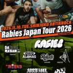 Melodic Bomb vol.39 – Rabies Japan Tour 2026